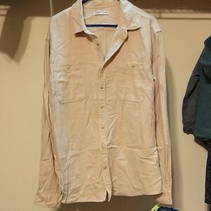 Beige Button-Up Shirt